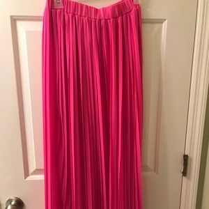 Pink maxi skirt